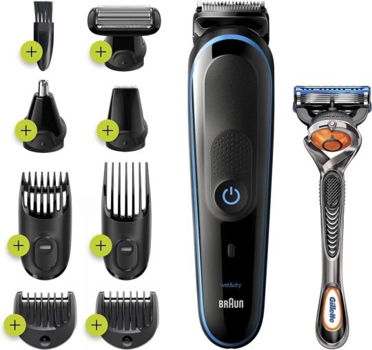 Tondeuse barbe et cheveux Braun MGK5280 9-En-1